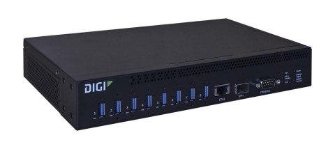 Digi AW08-G300 huby i koncentratory USB 3.2 Gen 1 (3.1 Gen 1) Type-A 10000 Mbit/s Czarny