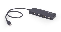 Gembird Hub USB-C 4-Portowy (czarny)