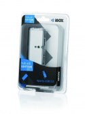 Hub IBOX USB 2.0 4-PORTY CZARNY IUHT008C (4x USB 2.0; kolor czarny)