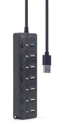 I/O HUB USB3 7PORT/UHB-U3P1U2P6P-01 GEMBIRD