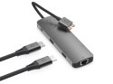 LINQ HUB USB-C 7IN2 D2 PRO MST USB-C MULTIPORT DO MACBOOK AIR/PRO HDMI 4K/60HZ,4K/30HZ, USB-C PD100W DO ZASILANIA,USB-C/A, RJ