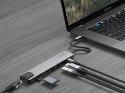 LINQ HUB USB-C 8IN1 PRO USB-C MULTIPORT HDMI 4K/60HZ,USB-C,USB-C PD3.0 100W DO ZASILANIA, 2XUSB-A,RJ45 1GBIT,SLOT SD,TF/MICRO