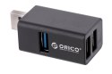 ORICO MINI HUB USB-A 3.1, 5GBPS, 3X USB-A, ALU