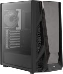 Aerocool NightHawk Duo Midi-Tower, szkło hartowane - czarne