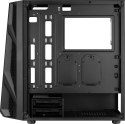 Aerocool NightHawk Duo Midi-Tower, szkło hartowane - czarne