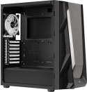 Aerocool NightHawk Duo Midi-Tower, szkło hartowane - czarne