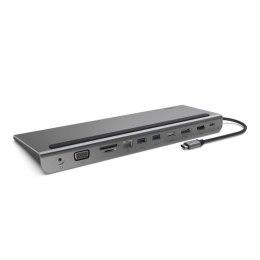 Hub Belkin Connect USB-C 11-in-1 Multiport Dock 1x4k HDMI/1xDisplayPort/1xVGA/3xUSB-A/1xUSB-C PD/1xRJ45 Gigabit/1xSD Card reader