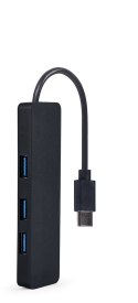 GEMBIRD HUB USB 3.1 (GEN 1) TYPU C 4-PORTOWY, CZARNY