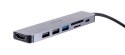 UNITEK HUB USB-C 7W1, HDMI 4K, PD 100W, 5GBPS, ALU