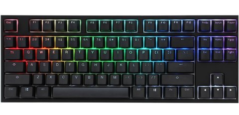 Klawiatura gamingowa Ducky One 2 TKL PBT, MX-Silent-Red, RGB LED - czarna DE layout