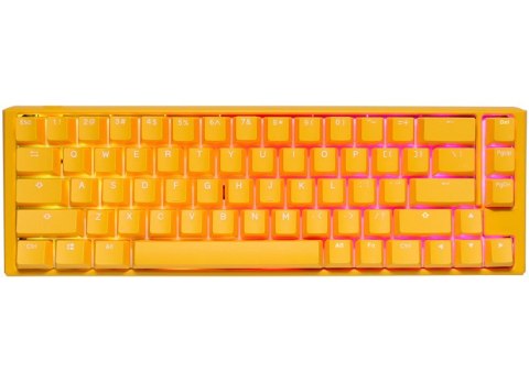 Ducky One 3 SF Yellow klawiatura Gaming USB US English Żółty