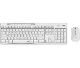 Logitech MK295 Silent Wireless Combo klawiatura Dołączona myszka Biuro USB QWERTZ Niemiecki Biały