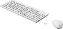 Zestaw klawiatura + mysz HP 230 Wireless Mouse and Keyboard Combo bezprzewodowe białe 3L1F0AA