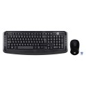 Zestaw klawiatura + mysz HP Wireless Keyboard and Mouse 300 bezprzewodowe czarne Polish Layout 3ML04AA#AKD