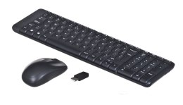 Zestaw klawiatura + mysz membranowa Logitech MK220 920-003168 (USB 2.0; kolor czarny; optyczna)