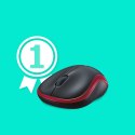 Mysz Logitech M185 910-002240 (optyczna; 1000 DPI; kolor czerwony)