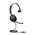 Jabra Evolve2 40, UC Mono Zestaw słuchawkowy Przewodowa Opaska na głowę