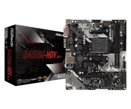 Płyta główna Asrock B450M-HDV R4.0 (AM4; 2x DDR4 DIMM; Micro ATX) (WYPRZEDAŻ)