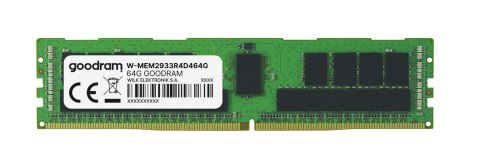 Goodram RDIMM 64GB DDR4 2Rx4 2933MHz PC4-23400 W-MEM2933R4D464G