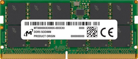 Micron SO-DIMM ECC DDR5 16GB 1Rx8 4800MHz PC5-38400 MTC10C1084S1TC48BA1R