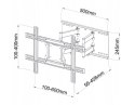 Uchwyt ścienny do telewizora ART AR-87 (40" - 80"; max. 60kg)