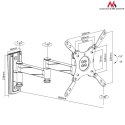 Uchwyt ścienny do telewizora Maclean MC-675 (Obrotowy, ścienne, Uchylny; 13" - 42"; max. 20kg)