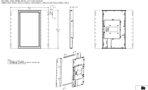 Elo Touch 2094L Rack-Mount Bezel Kit