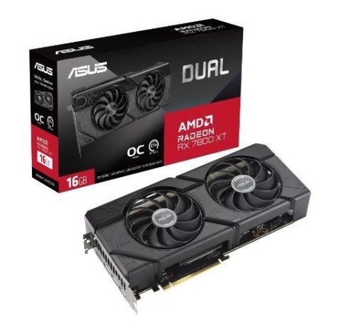 VGA PCIE16 RX7800XT 16GB GDDR6/DUAL-RX7800XT-O16G ASUS