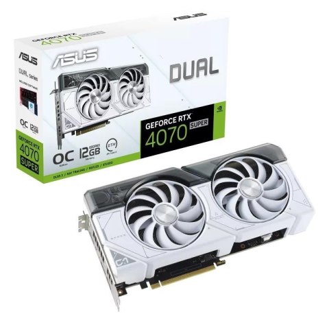 VGA PCIE16 RTX4070 SUPER 12GB/DUAL-RTX4070S-O12G-WHITE ASUS