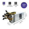 Qoltec 50177 Zasilacz PCI-E Smart 1600W | 80 Plus Gold - Data mining